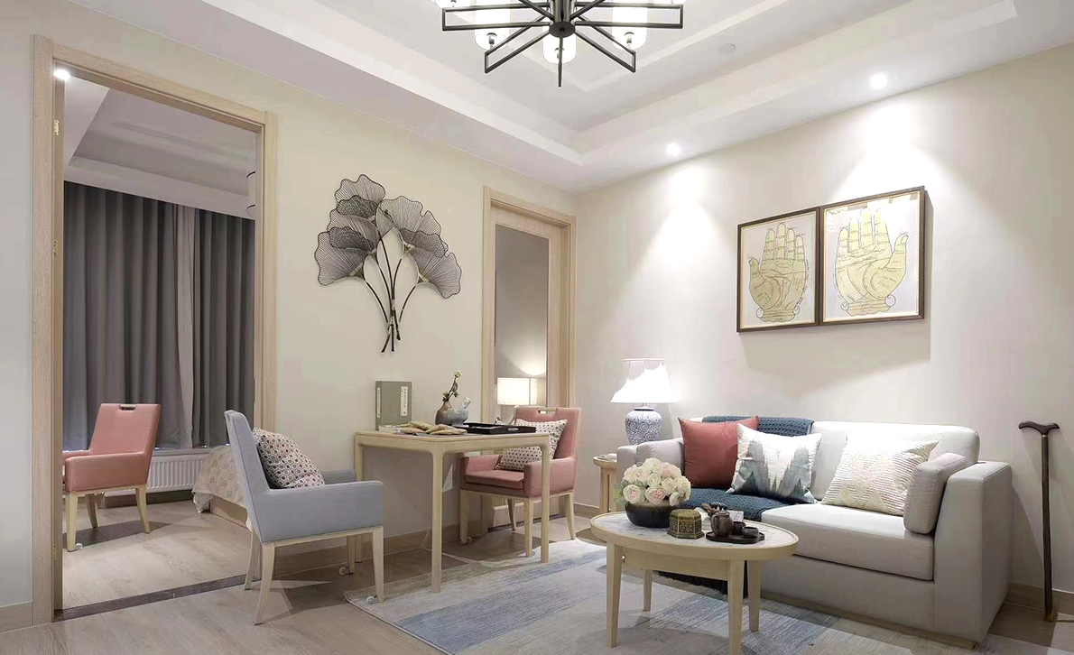 Suministro completo de materiales de decoración para proyectos de residencias de ancianos