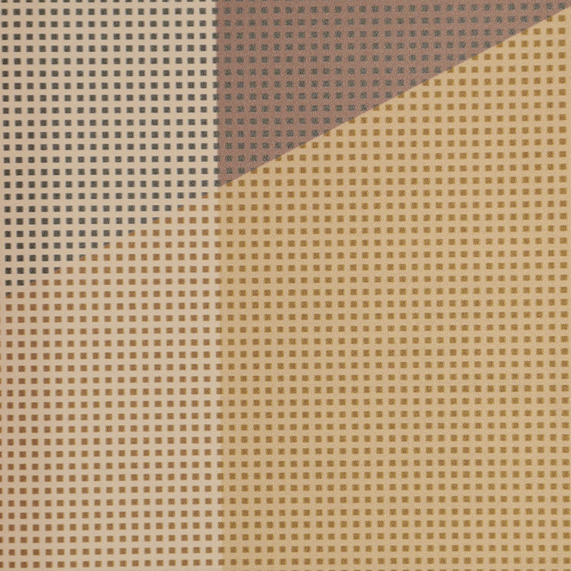 Fondo de pantalla con función de impresión digital y bloques de color geométricos de Orange Hotel 3.0