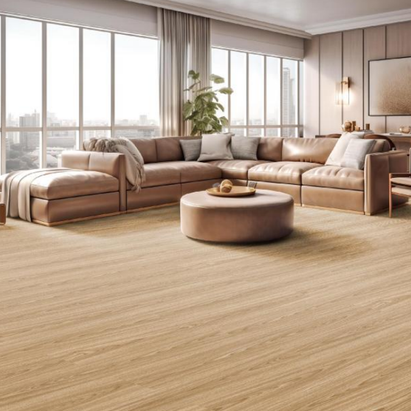 Pisos de láminas compuestas de PVC compacto de grano de madera